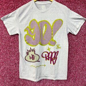 MTV 90's Graffiti Pop Art Poster T-Shirt Small